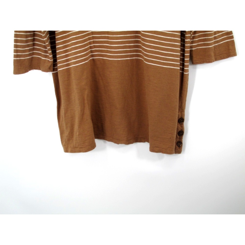J. Jill Tunic Knit Sweater Women XL Tall Beige Stripes Tencel Modal Lagenlook - Picture 3 of 16